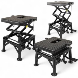 E-hurtownia Podnośnik Hydrauliczny Motocyklowy 135 kg 35-87 cm z Gumowaną Platformą