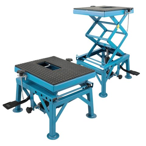 E-hurtownia Podnośnik Motocyklowy Hydrauliczny Platforma 135 kg 87cm Niebieski stabilny E-hurtownia Podnośnik Motocyklowy Hydrauliczny Platforma 135 kg 87cm Niebieski stabilny