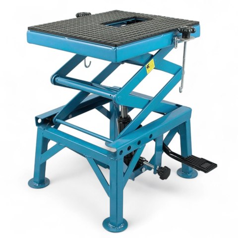 E-hurtownia Podnośnik Motocyklowy Hydrauliczny Platforma 135 kg 87cm Niebieski stabilny E-hurtownia Podnośnik Motocyklowy Hydrauliczny Platforma 135 kg 87cm Niebieski stabilny