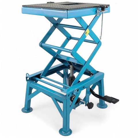 E-hurtownia Podnośnik Motocyklowy Hydrauliczny Platforma 135 kg 87cm Niebieski stabilny E-hurtownia Podnośnik Motocyklowy Hydrauliczny Platforma 135 kg 87cm Niebieski stabilny