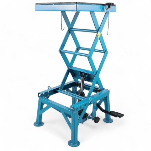 E-hurtownia Podnośnik Motocyklowy Hydrauliczny Platforma 135 kg 87cm Niebieski stabilny E-hurtownia Podnośnik Motocyklowy Hydrauliczny Platforma 135 kg 87cm Niebieski stabilny