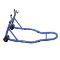 E-hurtownia Stojak motocyklowy tylny stalowy 250 kg niebieski regulowany na tylne koło E-hurtownia Stojak motocyklowy tylny stalowy 250 kg niebieski regulowany na tylne koło