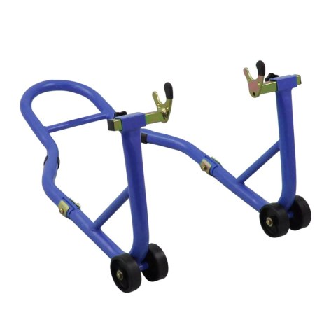 E-hurtownia Stojak motocyklowy tylny stalowy 250 kg niebieski regulowany na tylne koło E-hurtownia Stojak motocyklowy tylny stalowy 250 kg niebieski regulowany na tylne koło