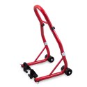 E-hurtownia Stojak motocyklowy uchwyt do motoru czerwony stalowy 250 kg regulowany E-hurtownia Stojak motocyklowy uchwyt do motoru czerwony stalowy 250 kg regulowany