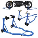 E-hurtownia Zestaw stojak motocyklowy przód tył 250kg uniwersalny regulowany wytrzymały E-hurtownia Zestaw stojak motocyklowy przód tył 250kg uniwersalny regulowany wytrzymały