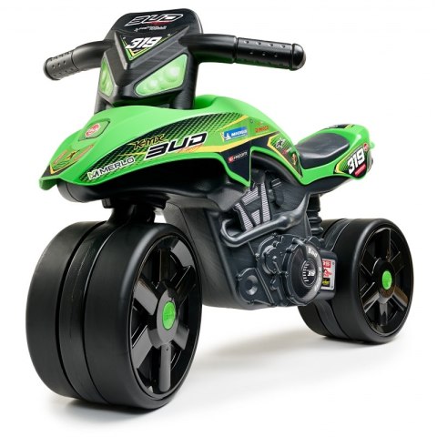 FALK FALK Jeździk Racing Zielony Motorek Szerokie Koła od 1 roku FALK FALK Jeździk Racing Zielony Motorek Szerokie Koła od 1 roku