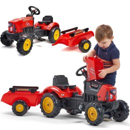 FALK FALK Traktorek Red Supercharger Czerwony Otwierana Maska Od 2 Lat