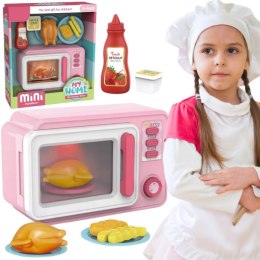 Inna marka Różowa Kuchenka Mikrofalowa z Kurczakiem
