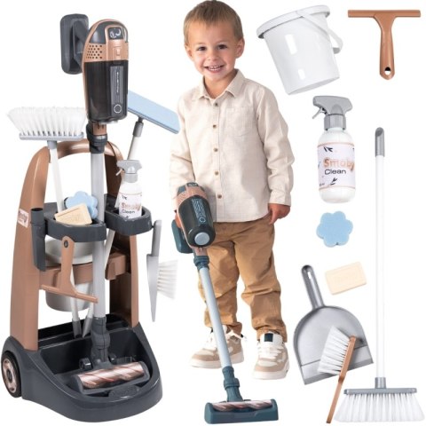 Smoby SMOBY Rowenta Wózek do Sprzątania z Odkurzaczem