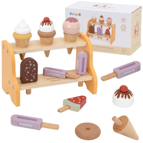 Viga Toys VIGA Drewniana Lodziarnia Sklepik Zestaw z Lodami 6 szt Lodów Viga Toys VIGA Drewniana Lodziarnia Sklepik Zestaw z Lodami 6 szt Lodów