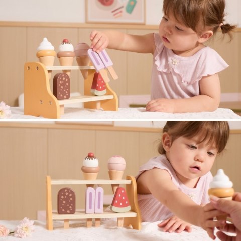 Viga Toys VIGA Drewniana Lodziarnia Sklepik Zestaw z Lodami 6 szt Lodów Viga Toys VIGA Drewniana Lodziarnia Sklepik Zestaw z Lodami 6 szt Lodów