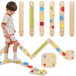 Viga Toys VIGA Drewniana Równoważnia Modułowa Tor Ścieżka Sensoryczna
