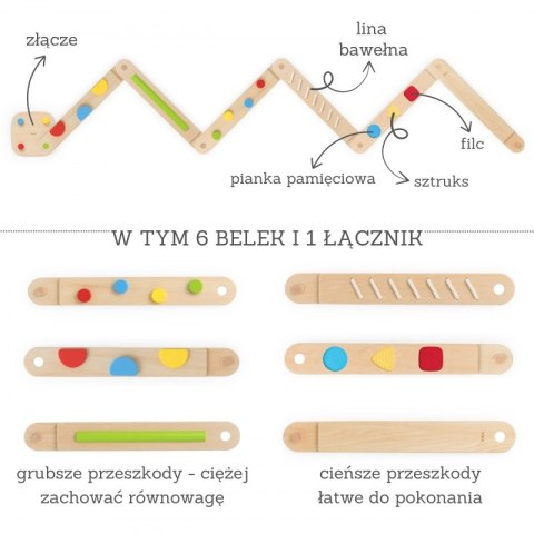 Viga Toys VIGA Drewniana Równoważnia Modułowa Tor Ścieżka Sensoryczna Viga Toys VIGA Drewniana Równoważnia Modułowa Tor Ścieżka Sensoryczna