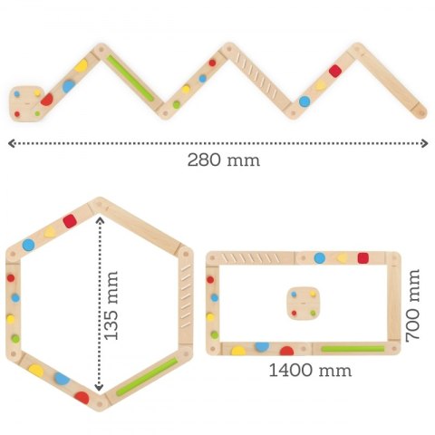 Viga Toys VIGA Drewniana Równoważnia Modułowa Tor Ścieżka Sensoryczna Viga Toys VIGA Drewniana Równoważnia Modułowa Tor Ścieżka Sensoryczna