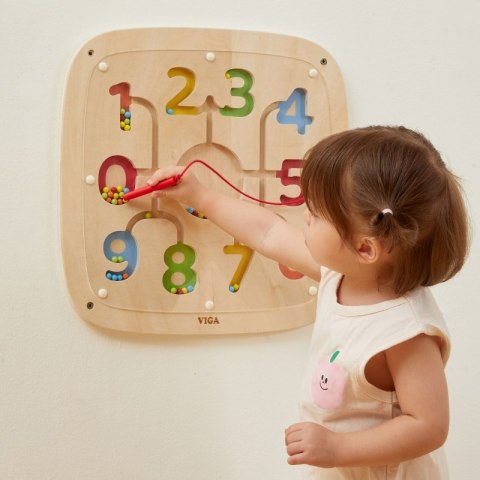 Viga Toys VIGA Drewniana Tablica Manipulacyjna Sensoryczna Nauka Liczenia Sorter Viga Toys VIGA Drewniana Tablica Manipulacyjna Sensoryczna Nauka Liczenia Sorter
