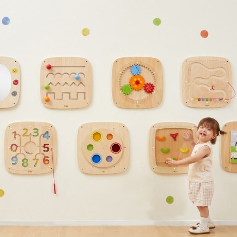 Viga Toys VIGA Drewniana Tablica Manipulacyjna Sensoryczna Nauka Liczenia Sorter Viga Toys VIGA Drewniana Tablica Manipulacyjna Sensoryczna Nauka Liczenia Sorter
