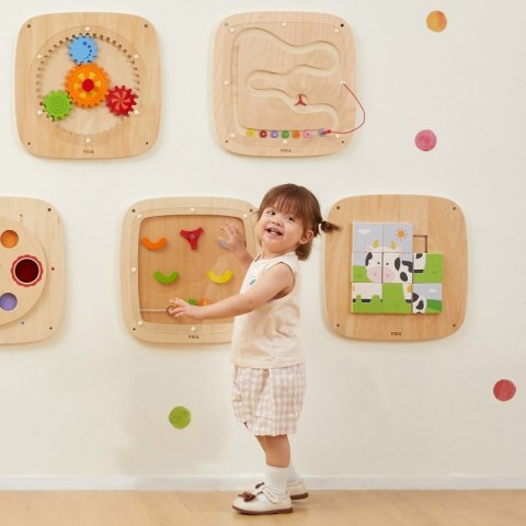 Viga Toys VIGA Drewniana Tablica Manipulacyjna Sensoryczna Przepływ Grawitacyjny Viga Toys VIGA Drewniana Tablica Manipulacyjna Sensoryczna Przepływ Grawitacyjny