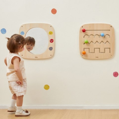 Viga Toys VIGA Drewniana Tablica z Lustrem i Emotkami Viga Toys VIGA Drewniana Tablica z Lustrem i Emotkami