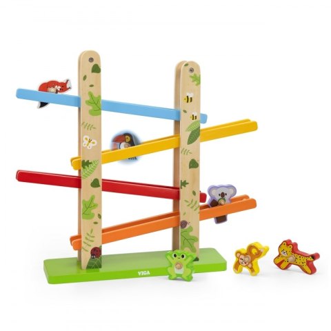 Viga Toys VIGA Drewniana Zjeżdżalnia dla Zwierzątek Dżungla 7 el. Viga Toys VIGA Drewniana Zjeżdżalnia dla Zwierzątek Dżungla 7 el.
