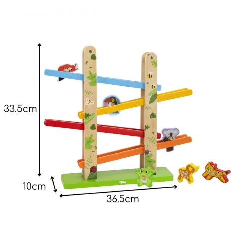 Viga Toys VIGA Drewniana Zjeżdżalnia dla Zwierzątek Dżungla 7 el. Viga Toys VIGA Drewniana Zjeżdżalnia dla Zwierzątek Dżungla 7 el.
