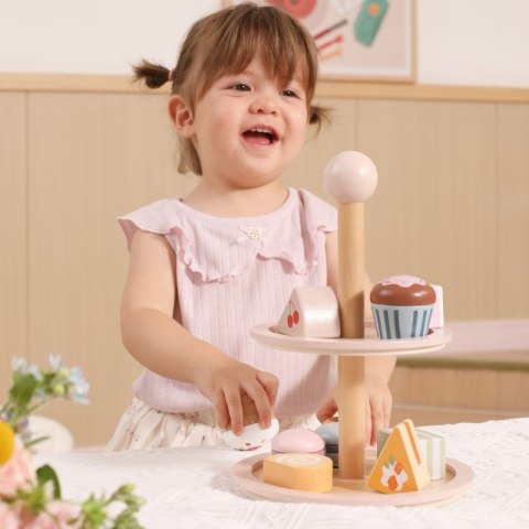 Viga Toys VIGA Drewniany Stojak na Ciasto z Akcesoriami Viga Toys VIGA Drewniany Stojak na Ciasto z Akcesoriami