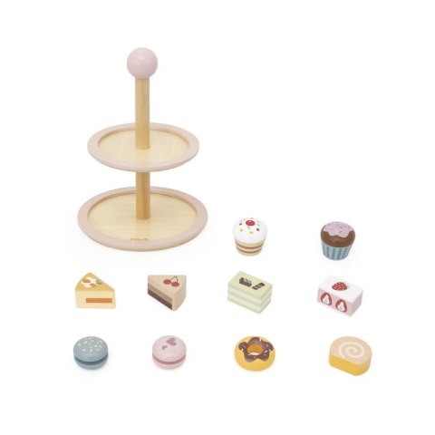 Viga Toys VIGA Drewniany Stojak na Ciasto z Akcesoriami Viga Toys VIGA Drewniany Stojak na Ciasto z Akcesoriami
