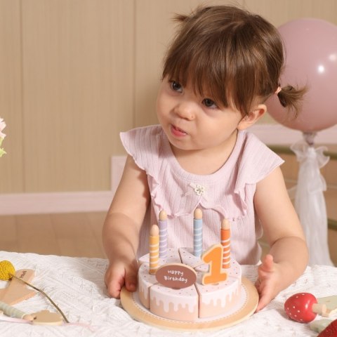 Viga Toys VIGA Drewniany Tort Urodzinowy do Krojenia Viga Toys VIGA Drewniany Tort Urodzinowy do Krojenia