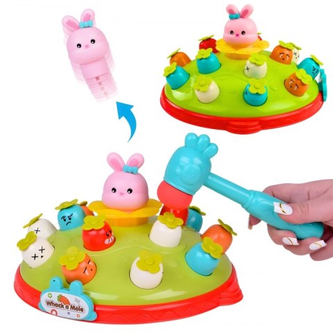 Woopie Baby WOOPIE BABY Interaktywna Gra Zręcznościowa Wbij Marchewke Edukacyjna Uderz Młotkiem w Kreta Woopie Baby WOOPIE BABY Interaktywna Gra Zręcznościowa Wbij Marchewke Edukacyjna Uderz Młotkiem w Kreta