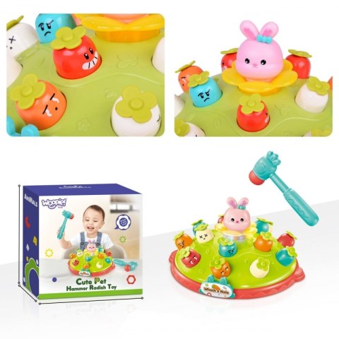 Woopie Baby WOOPIE BABY Interaktywna Gra Zręcznościowa Wbij Marchewke Edukacyjna Uderz Młotkiem w Kreta Woopie Baby WOOPIE BABY Interaktywna Gra Zręcznościowa Wbij Marchewke Edukacyjna Uderz Młotkiem w Kreta