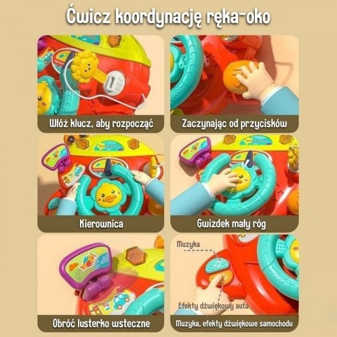 Woopie Baby WOOPIE BABY Interaktywna Kierownica Samolot Pojazd na Łózeczko Wózek Efekty 18m+ Woopie Baby WOOPIE BABY Interaktywna Kierownica Samolot Pojazd na Łózeczko Wózek Efekty 18m+