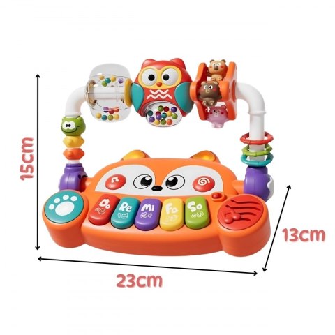 Woopie Baby WOOPIE BABY Interaktywne Pianino Edukacyjne Sensoryczne Lisek LED Grzechotki Woopie Baby WOOPIE BABY Interaktywne Pianino Edukacyjne Sensoryczne Lisek LED Grzechotki
