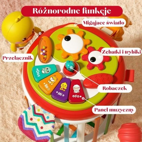 Woopie Baby WOOPIE BABY Walec Kostka Sensoryczna Interaktywny Bębenek Woopie Baby WOOPIE BABY Walec Kostka Sensoryczna Interaktywny Bębenek
