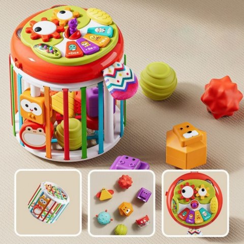 Woopie Baby WOOPIE BABY Walec Kostka Sensoryczna Interaktywny Bębenek Woopie Baby WOOPIE BABY Walec Kostka Sensoryczna Interaktywny Bębenek