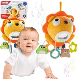 Woopie Baby WOOPIE Baby Pluszowy Lew Maskotka Interaktywna Przytulanka Muzyczna z Zawieszkami i Gryzakami