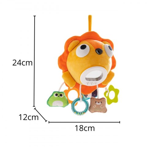 Woopie Baby WOOPIE Baby Pluszowy Lew Maskotka Interaktywna Przytulanka Muzyczna z Zawieszkami i Gryzakami Woopie Baby WOOPIE Baby Pluszowy Lew Maskotka Interaktywna Przytulanka Muzyczna z Zawieszkami i Gryzakami