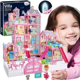 Woopie WOOPIE Domek dla Lalek Villa z Akcesoriami i Lalką Podświetlany 275el.