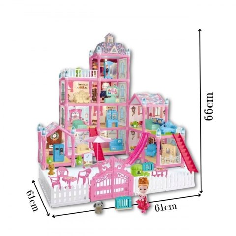 Woopie WOOPIE Domek dla Lalek Villa z Akcesoriami i Lalką Podświetlany 275el. Woopie WOOPIE Domek dla Lalek Villa z Akcesoriami i Lalką Podświetlany 275el.