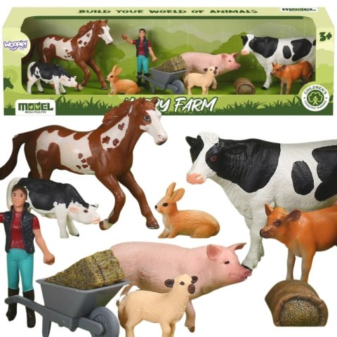 Woopie WOOPIE Figurki Zwierząt Szczęśliwa Farma 10el. Woopie WOOPIE Figurki Zwierząt Szczęśliwa Farma 10el.