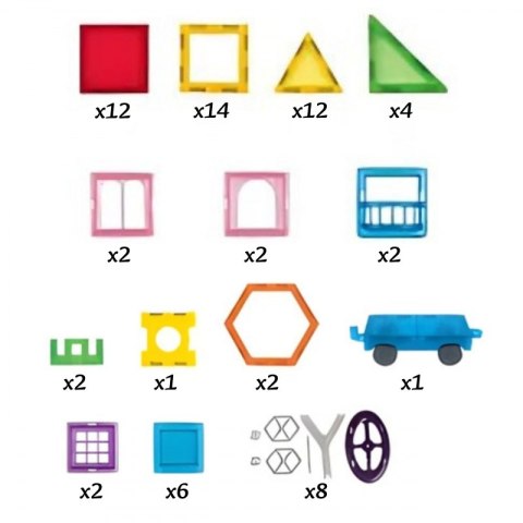 Woopie WOOPIE Klocki Magnetyczne 3D Edukacyjne Neodymowe Panele Dla Dzieci Woopie WOOPIE Klocki Magnetyczne 3D Edukacyjne Neodymowe Panele Dla Dzieci