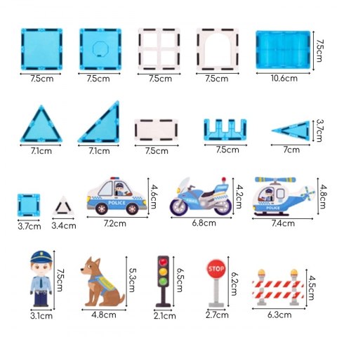 Woopie WOOPIE Klocki Magnetyczne 3D Zestaw Komisariat Policji 42el. Woopie WOOPIE Klocki Magnetyczne 3D Zestaw Komisariat Policji 42el.