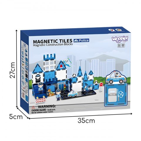 Woopie WOOPIE Klocki Magnetyczne 3D Zestaw Komisariat Policji 42el. Woopie WOOPIE Klocki Magnetyczne 3D Zestaw Komisariat Policji 42el.