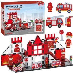 Woopie WOOPIE Klocki Magnetyczne 3D Zestaw Straż Pożarna 48el.
