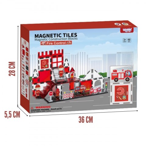 Woopie WOOPIE Klocki Magnetyczne 3D Zestaw Straż Pożarna 48el. Woopie WOOPIE Klocki Magnetyczne 3D Zestaw Straż Pożarna 48el.