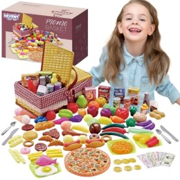 Woopie WOOPIE Kosz Piknikowy Owoce Warzywa Fast Food Zestaw XXL 103el.