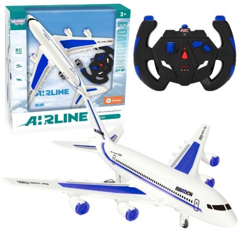 Woopie WOOPIE Niebieski Zdalnie Sterowany Samolot Pasażerski Airline Woopie WOOPIE Niebieski Zdalnie Sterowany Samolot Pasażerski Airline