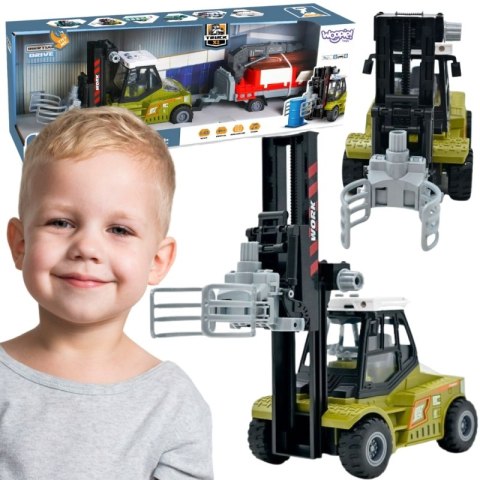 Woopie WOOPIE Wózek Widłowy Zaciskowy z Przyczepą Dźwięki Światła