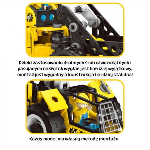 Woopie WOOPIE Zestaw Konstrukcyjny Pojazdy Budowlane STEAM 6w1 223 el. Woopie WOOPIE Zestaw Konstrukcyjny Pojazdy Budowlane STEAM 6w1 223 el.