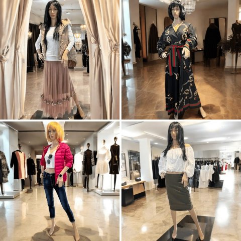 Bituxx Manekin Damski Pełnopostaciowy 175CM Wystawowy Sklepowy Stalowa Podstawa