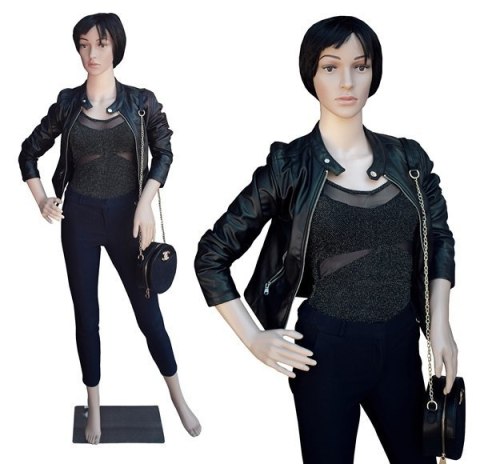 Bituxx Manekin Damski Pełnopostaciowy 175CM Wystawowy Sklepowy Stalowa Podstawa