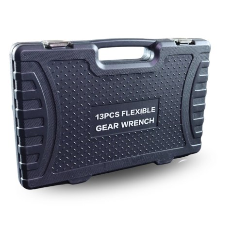 Bituxx Zestaw Kluczy Oczkowych z Grzechotką 13 el Elastycznych 8-32mm Stal Walizka